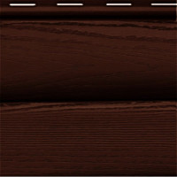 Сайдинг виниловый FineBer «BlockHouse» ExtraColor Темный дуб