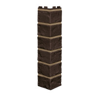 Угол Наружный Vilo Brick DARK BROWN (Кирпич коричневый с швом)