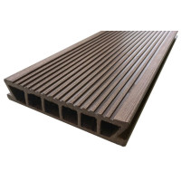 Террасная доска цвет Венге Deckron (Декрон) 28*153*6000 мм вельвет