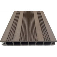 Террасная доска цвет Коричневая Ecodeck (Экодек) 23,5*165*6000 вельвет